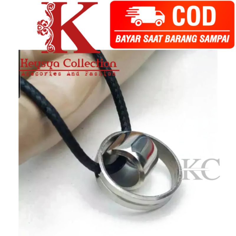 kalung bandul cincin pria wanita