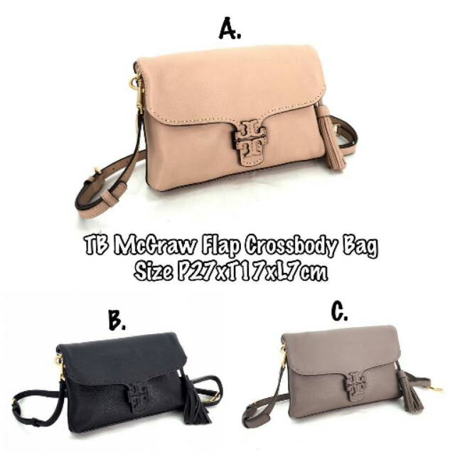 Tory Burch McGraw Flap Crossbody Bag tas selempang slingbag original authentic asli