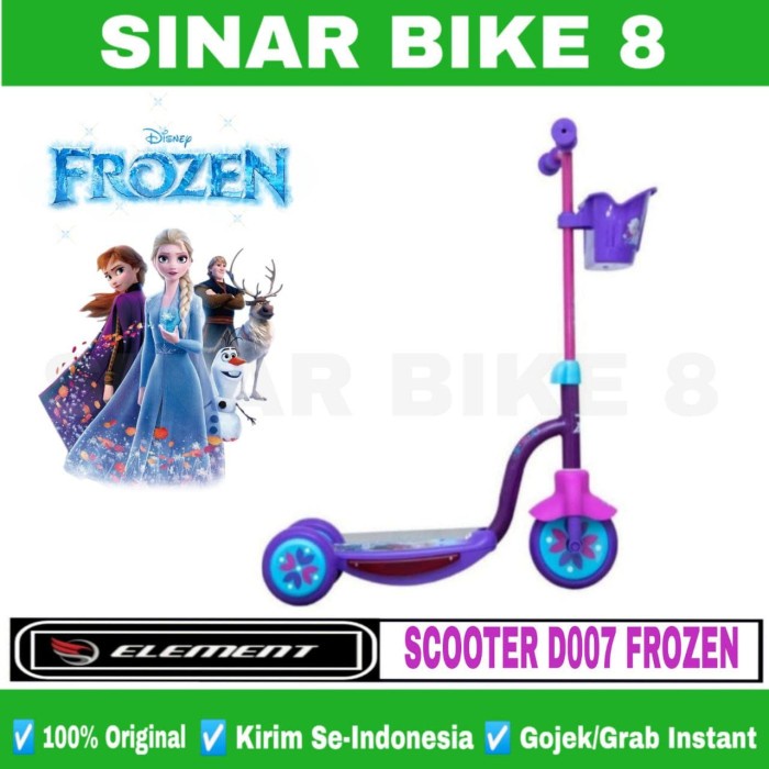 Skuter Anak ELEMENT RMB D007 FROZEN Scooter Edition Roda 3 Lampu Musik