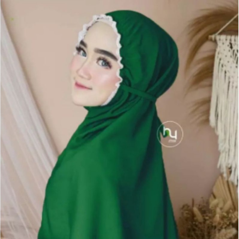 Bergo Maryam Kerut Renda Bergo Kerut Bergo Renda Maryam Kerut Hijab Kerut Bergo Tali Kerut