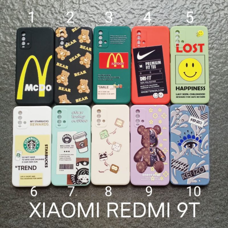 Case gambar Xiaomi Redmi 9T . Redmi Note 9 4G motif cowok ( 3 motif ) soft softcase softshell silikon cover casing kesing housing