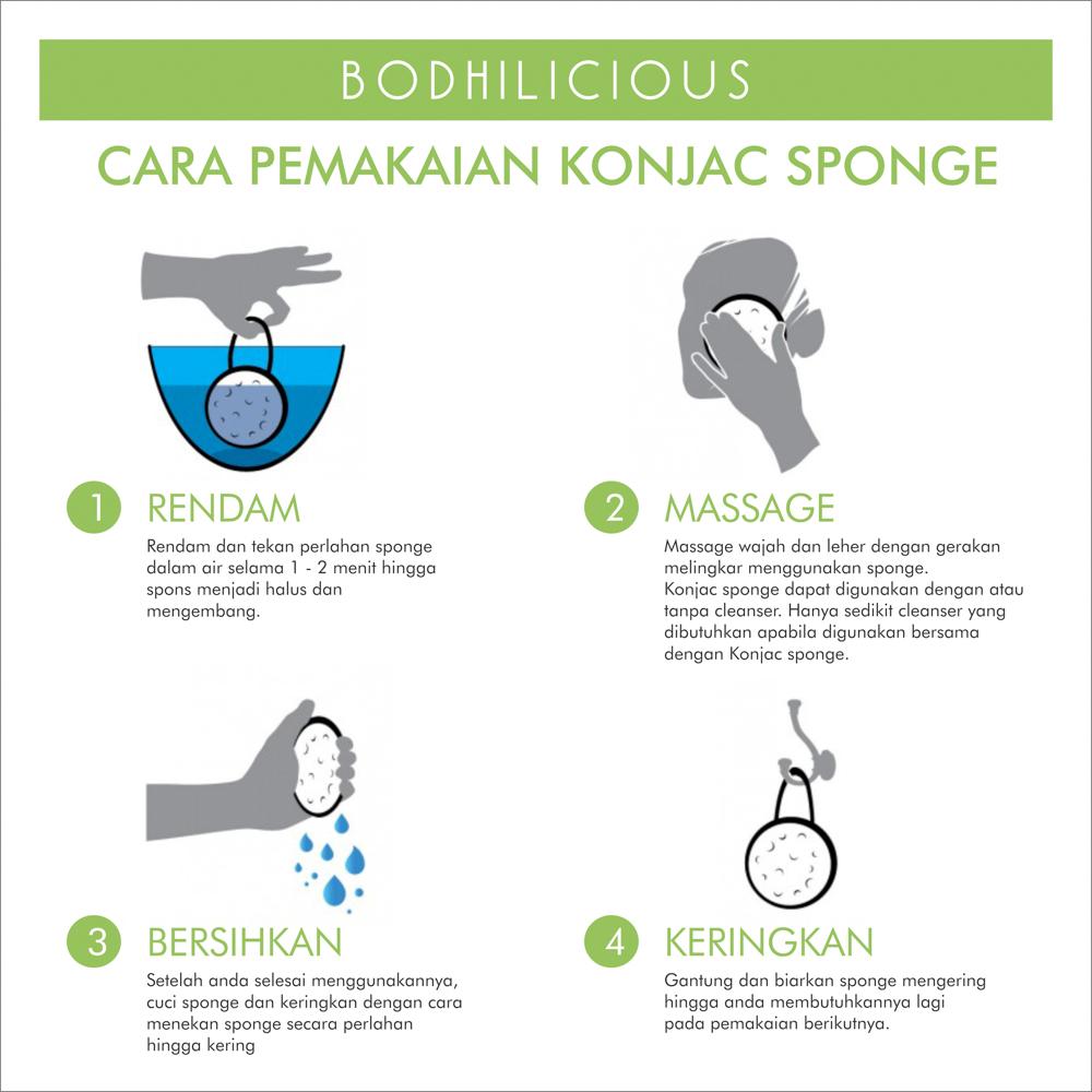 Natural Konjac Sponge [ Face / Facial Spons / Spon Wajah / Perawatan Muka / Organic / Organik ]