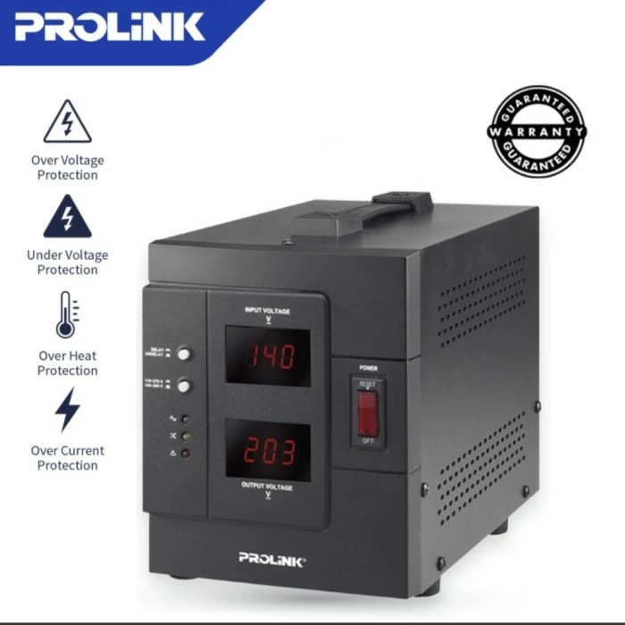 STABILIZER PROLINK PVR2000D AVR RELAY CONTROLLED / STABILIZER 2000VA