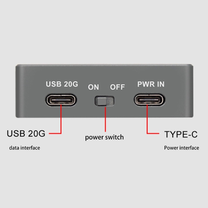 Case Enclosure SSD M2 NVME Dengan USB3.2 20Gbps Transmisi Cepat Dual Bay Raid Mode Support 2230 / 2242 / 2260 / 2280