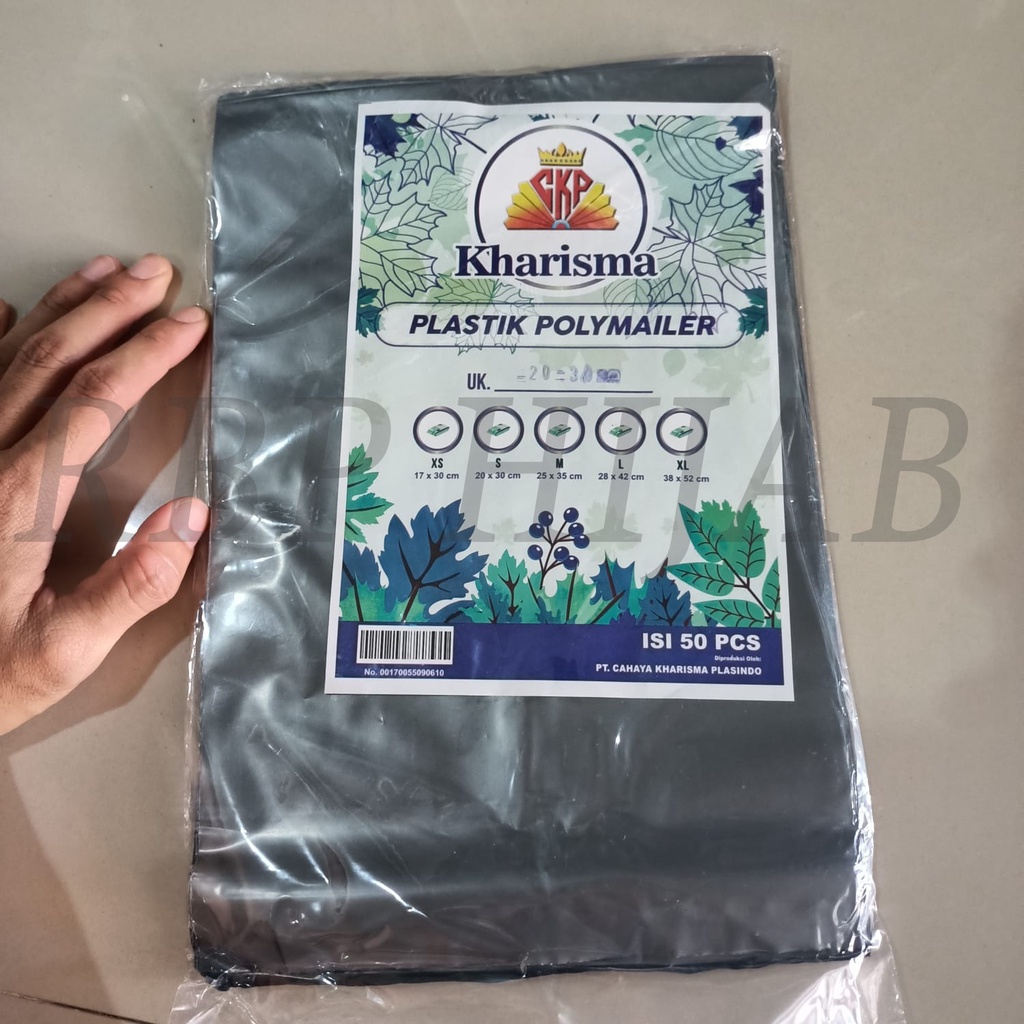 

Plastik Packing Polymailer Polimer 20x30 (50pcs) Abu Glossy Kharisma