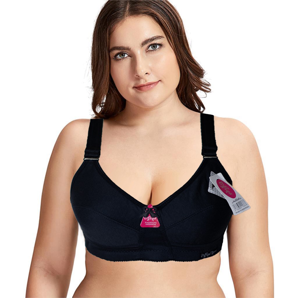 BRA Sport BH  Jumbo kait 3 wanita  Ukuran  40 42 Black 