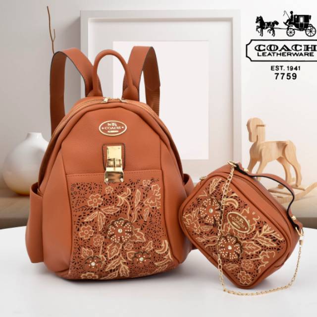 Tas Ransel Coach set 2 in 1 7759