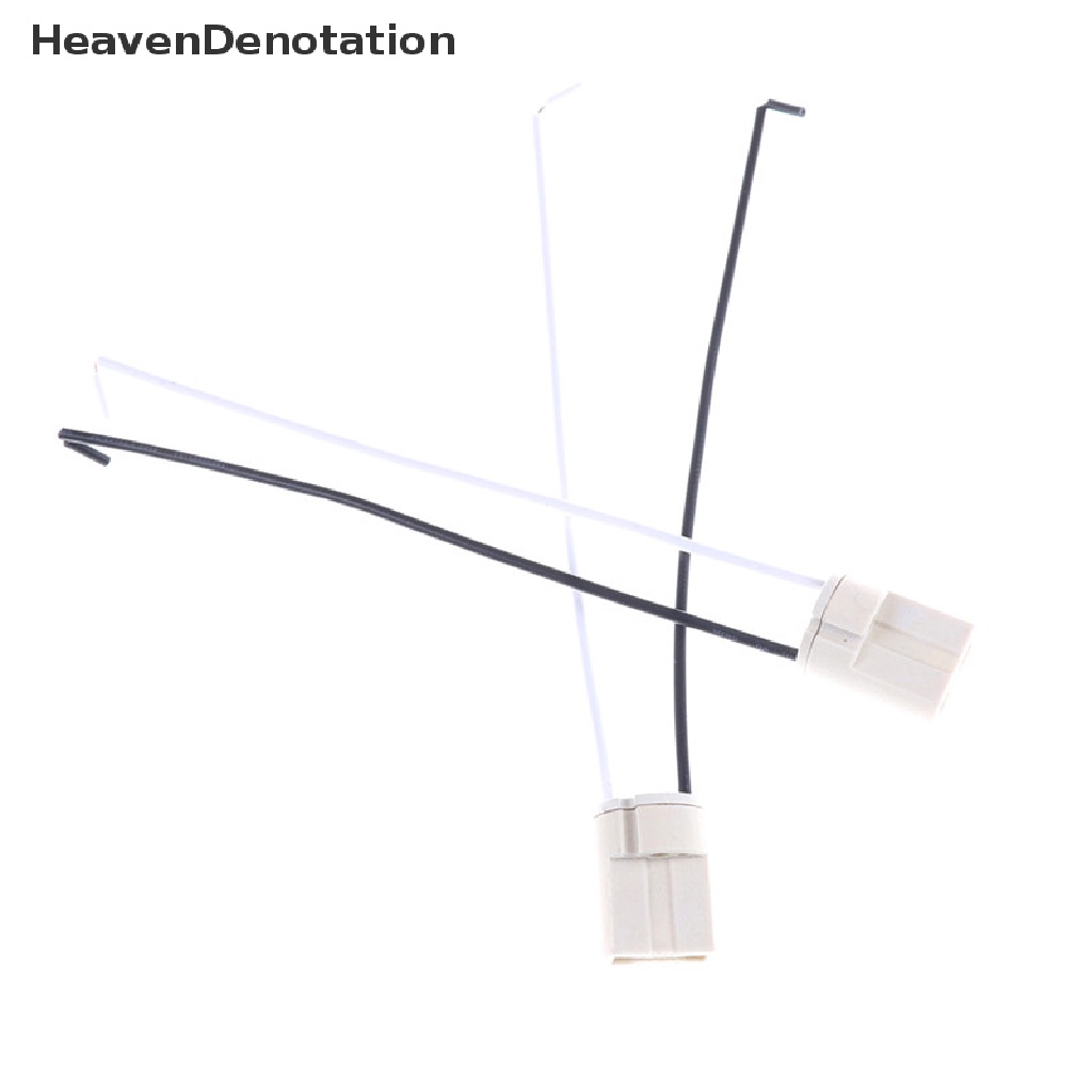 (Heavendenotation) 5pcs Fitting Lampu Bohlam Led G9 Bahan Keramik Dengan Kabel Konektor