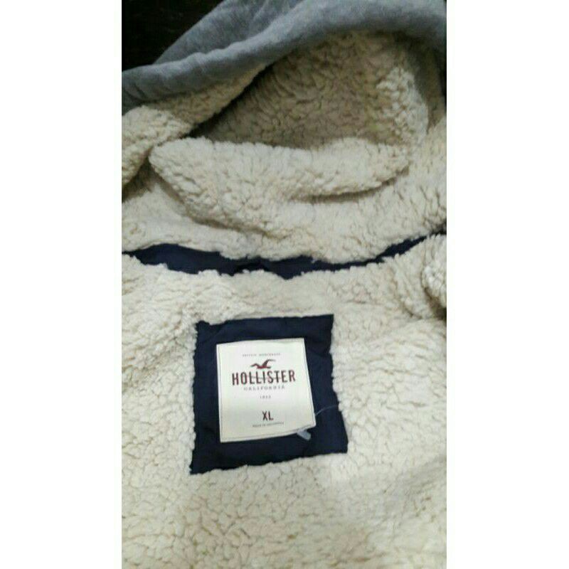 Jaket  Winter Musim Dingin Hollister All Weather Sherpa Lined Collection Branded Original