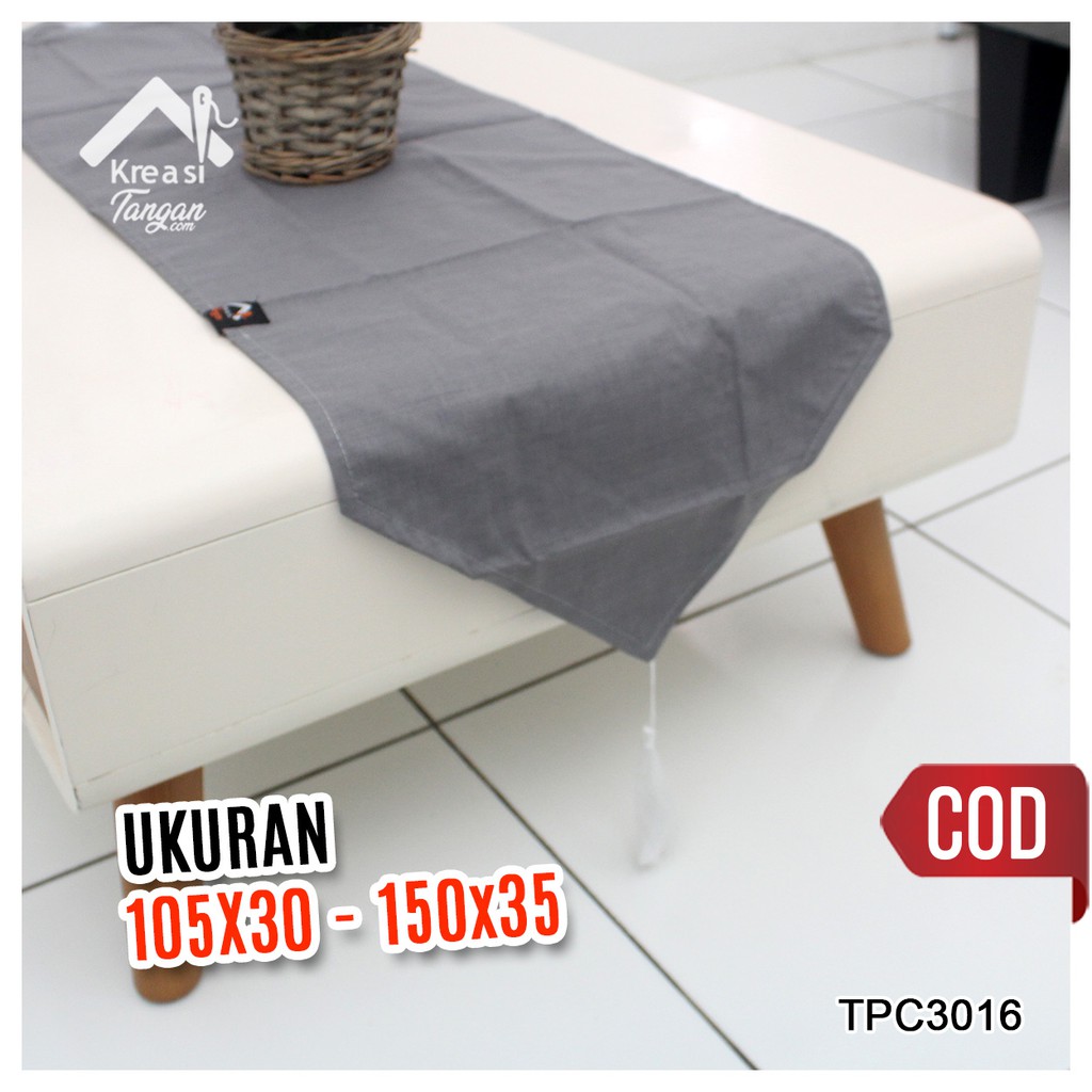 Taplak Meja Polos Table Runner POLOS Ukuran 105x30 &amp; 150x35 (TPC3016)