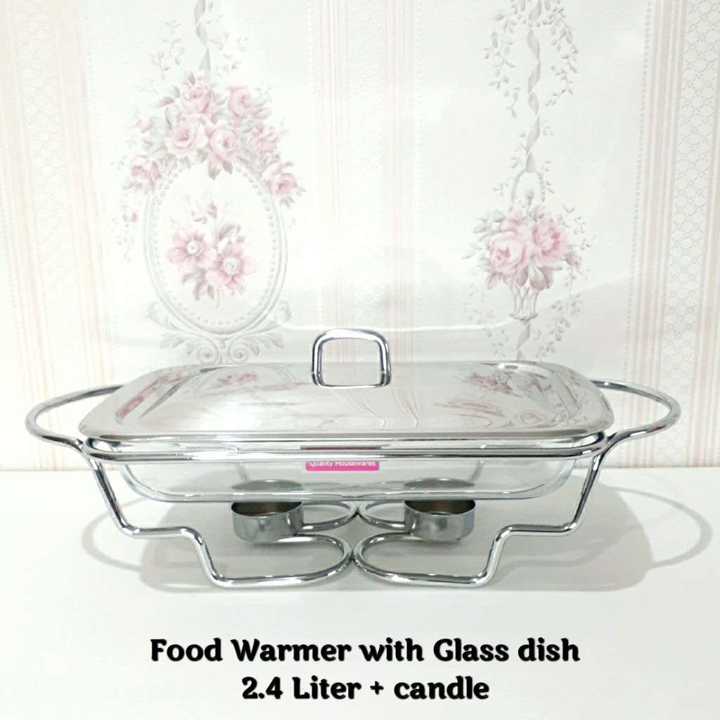 Food warmer Pemanas makanan dengan penutup stainless steel