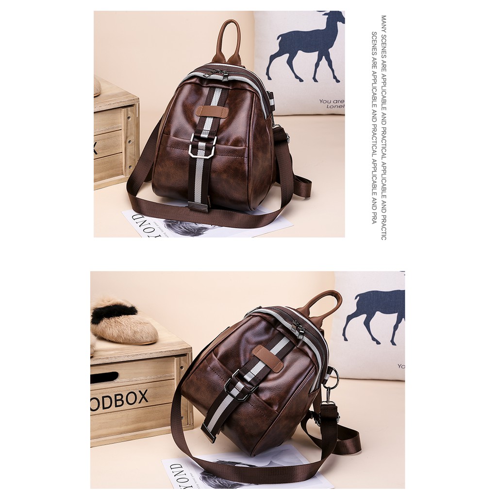 MULTIFUNGSI BACKPACK WANITA IMPORT TAS SHOULDER BAG WANITA RANSEL LADY FASHION SPORTY  STYLE  6979