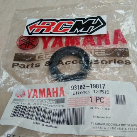 OIL SEAL SIL MAGNIT MAHNIT MAHNET MIO J GT SOUL GT FINO FI ORI ORIGINAL YAMAHA YGP ASLI 93102-19817