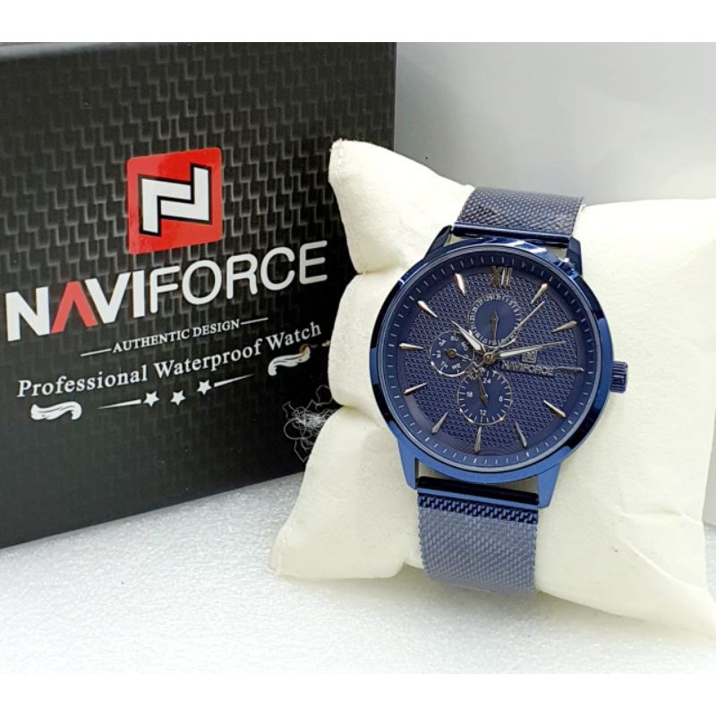 Jam Tangan Pria Naviforce Original Rantai Garansi 1 Tahun