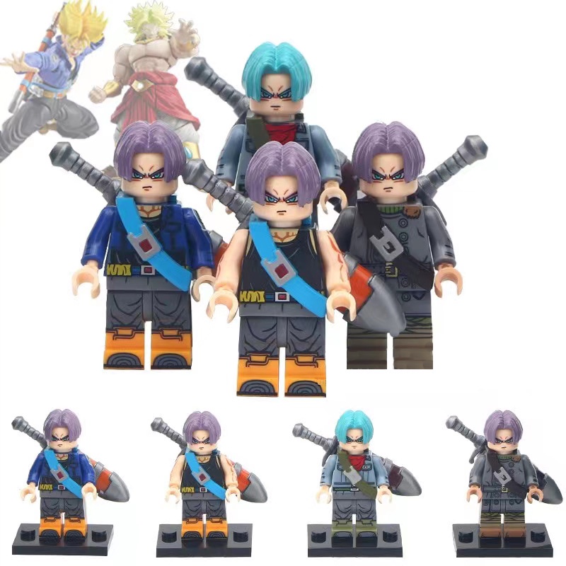 Dragon Ball Minifigures Torankusu Super Saiyan Sarung Mainan Hadiah Anime Angka Mini KT1020