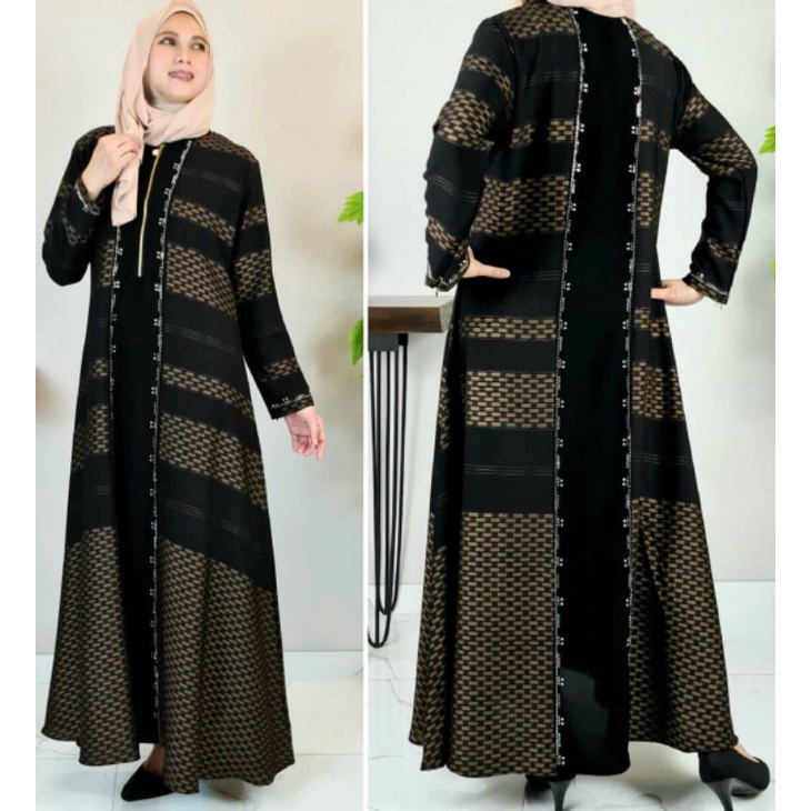 baju gamis wanita dress muslim terbaru [BISA COD]NEW Replika Hikmat KW Qualitas PremiumZulfa Dress b