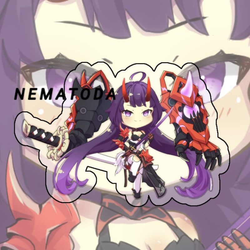 Gantungan Kunci Anime Game Honkai Impact 3rd Raiden Mei - Keychain Anime Raiden Mei