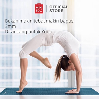 Miniso Matras Yoga Mat Yoga Anti Slip Senam Yogamat Yoga Gym Matrass Fitness Karpet Matras Alat Olahraga