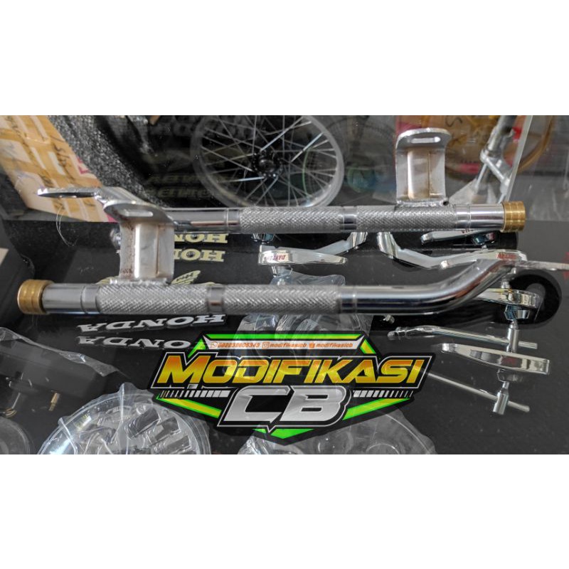 BEGEL PANJANG CB CROME BUBUT KARTER