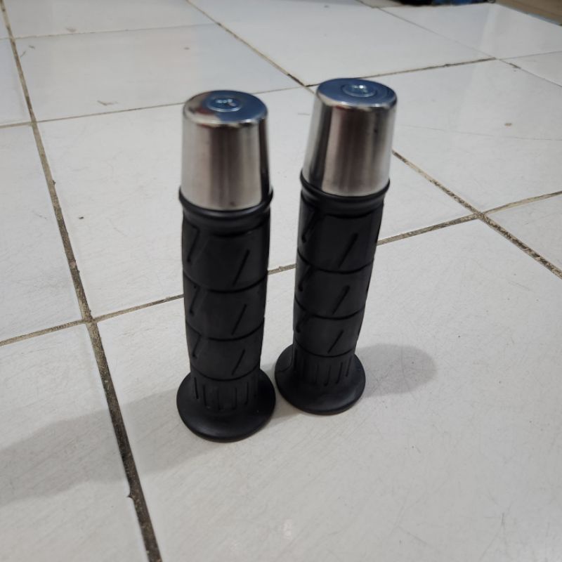 PROMO Handgrip kaze hanfat kaze plus jalu stang crome universal semua motor