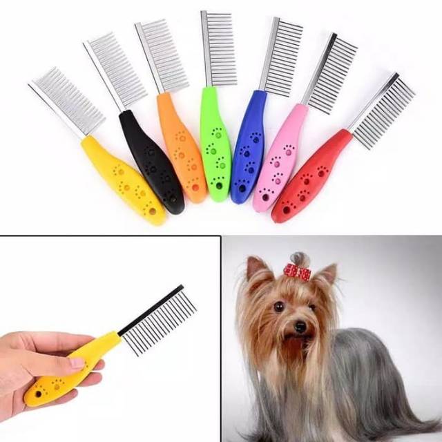 Pet Grooming &quot;STAINLESS 1 SISI&quot; Sisir Stainless Hewan