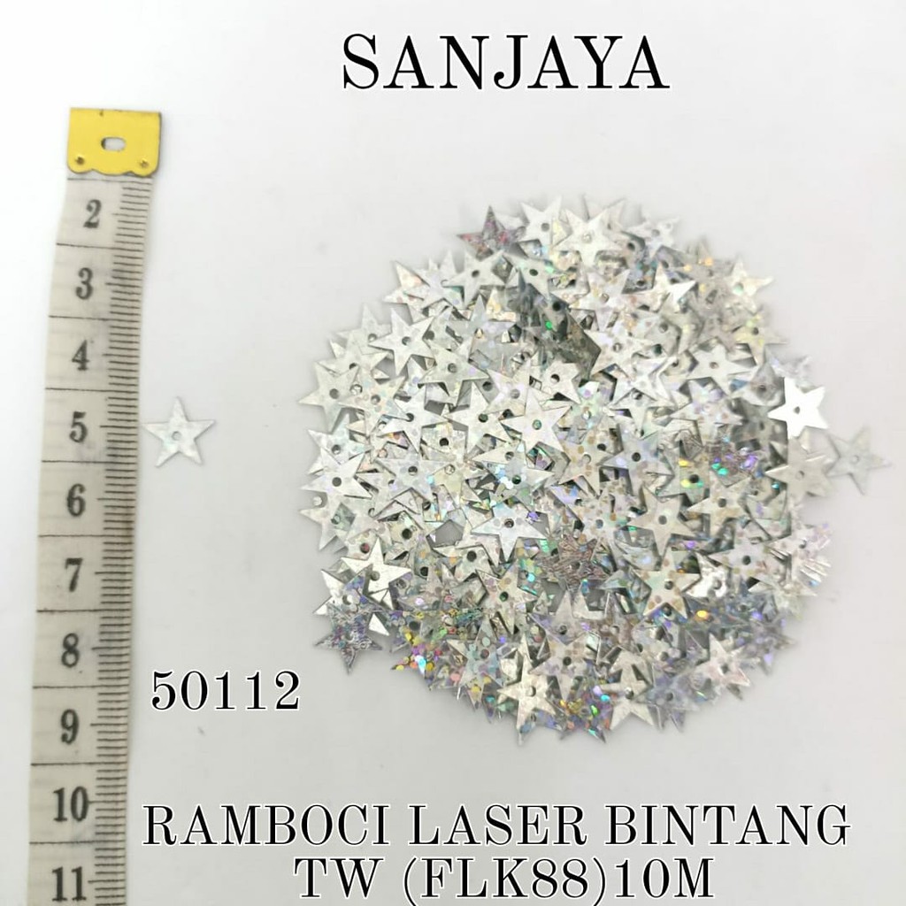 PAYET RAMBOCI / RAMBOCI BINTANG / PAYET MANIK BINTANG / RAMBOCI BINTANG TAIWAN (FLK88) 10MM