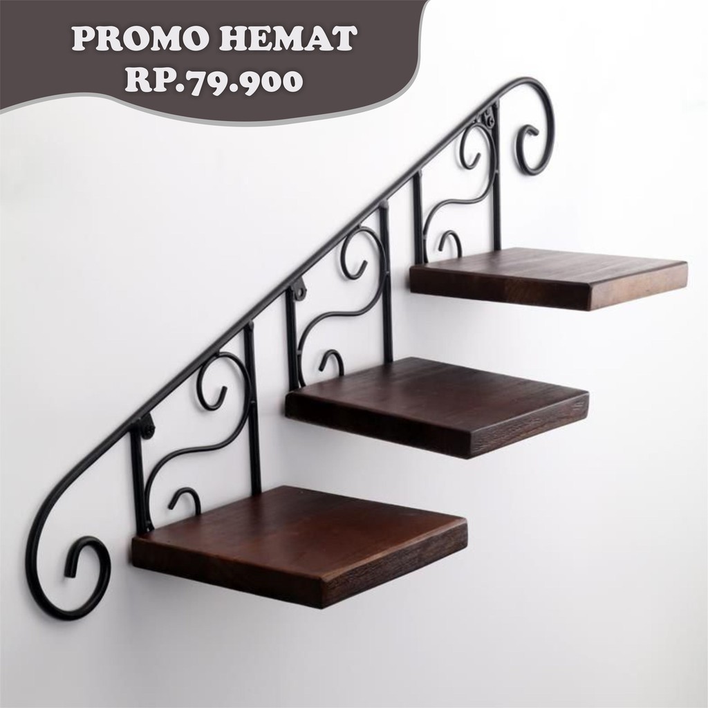 Rak Dinding Susun 3 Ulir - Rak Dinding - Rak Gantung