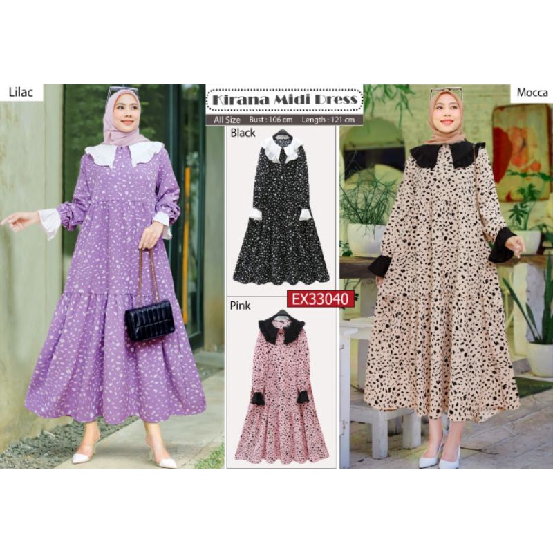 kirana midi dress by extu