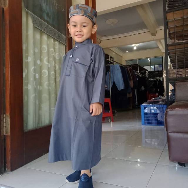 jubah anak polos / madinah
