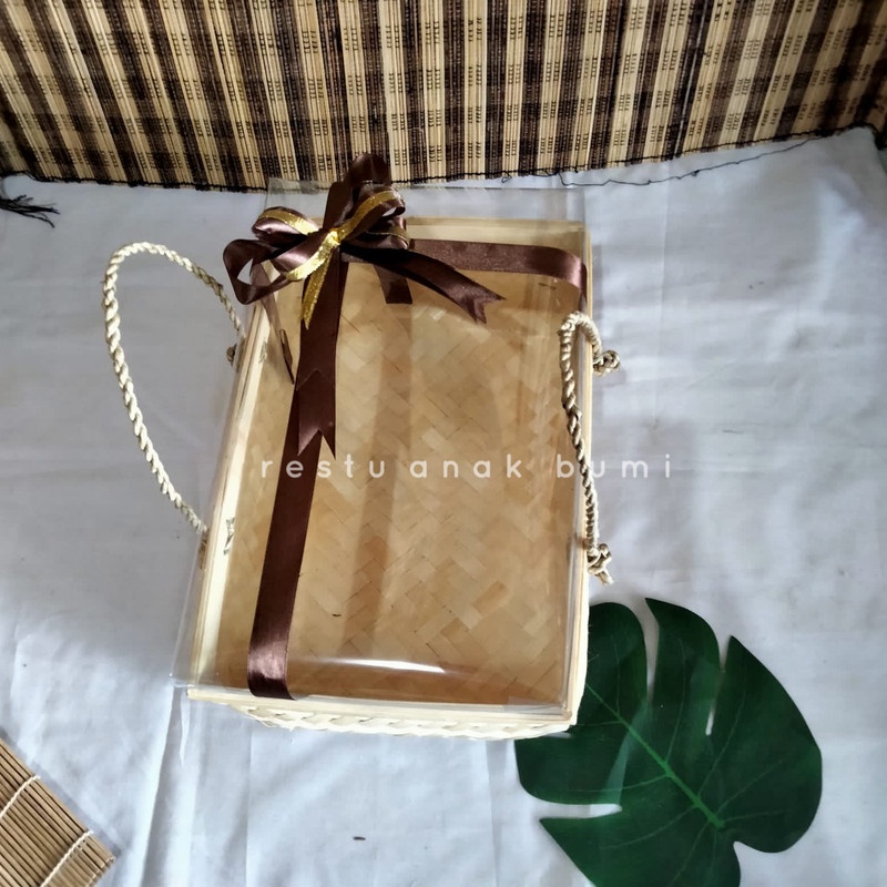 (BMT) wadah parcel wadah hampers kotak seserahan kotak hantaran Besek Giftbox 28x17/hantaran/nikahan