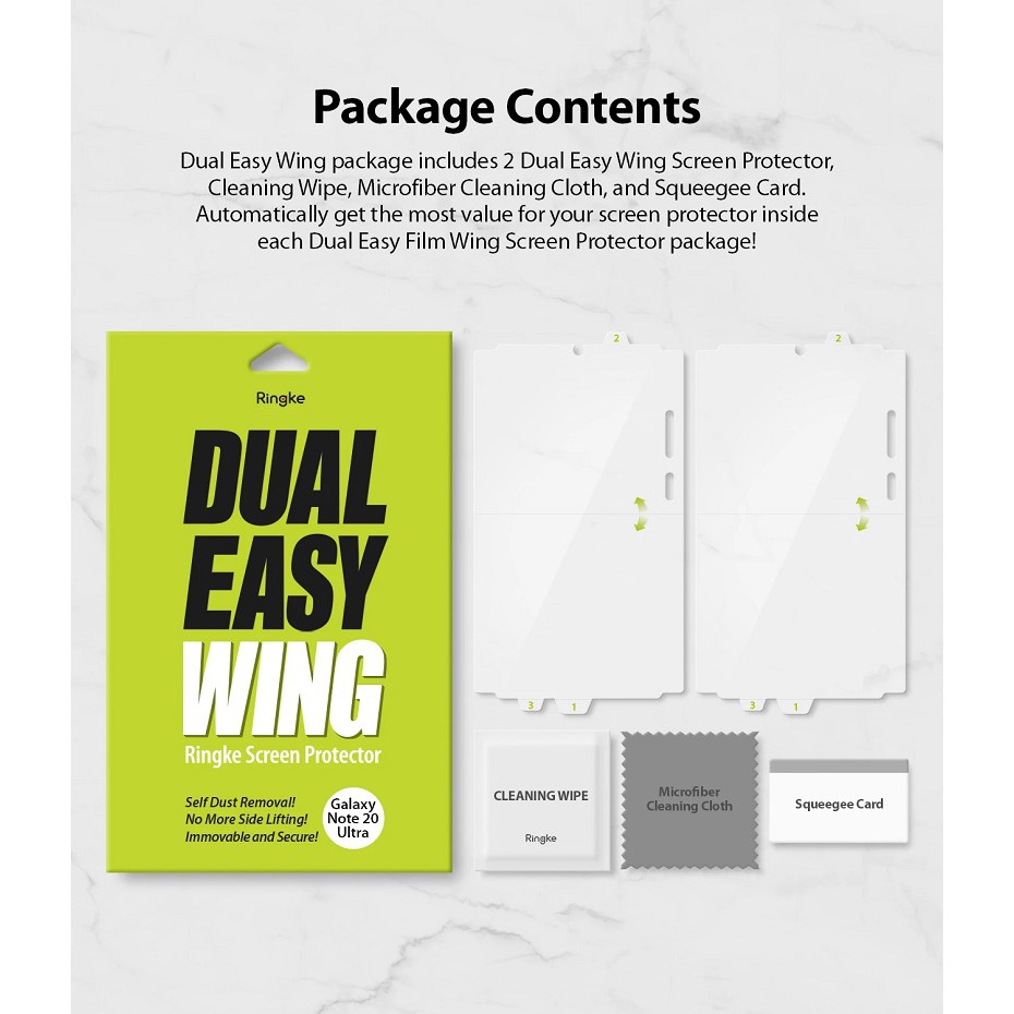 Screen Protector Samsung Galaxy Note 20 Ultra / Note 20 Ringke Dual Easy Full Anti Gores