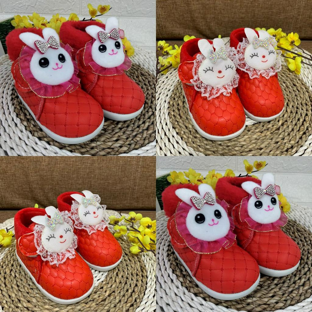 [TAMAN SEPATUKU] SEPATU TRENDY MURAH PESTA LUCU BONEKA CHANNEL ANAK USIA 1 2 3 TAHUN FAX26