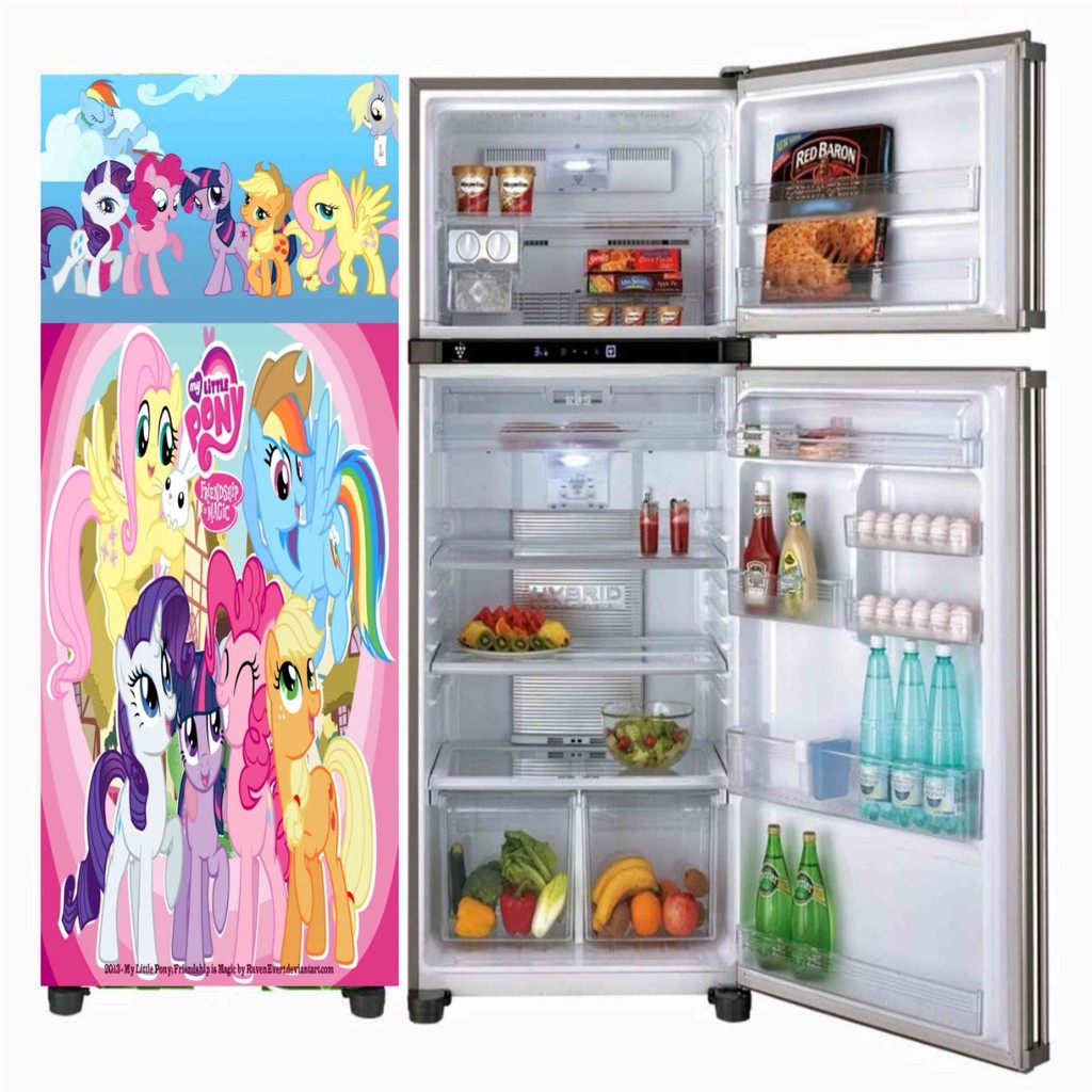 [ BISA COD ]  PROMO !! Stiker Kulkas 1 Pintu Karakter Kartun