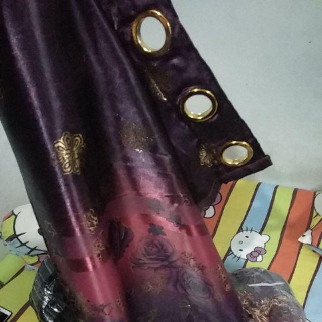 Gorden Printing Mewah /merah/ Hijau/ Gold/ Hordeng Gordyn Korden Korden