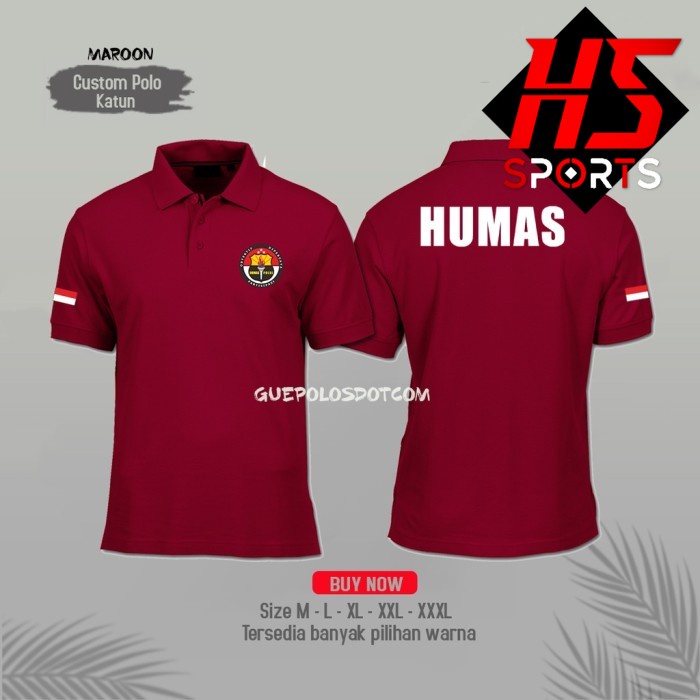 Poloshirt - Kaos Polo Humas Polri Indonesia - Baju KERAH HUMAS POLRI