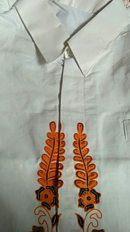 Yudhistira Putih Kemeja Batik Pria Full Furing Katun Batik Primisima By Dewo