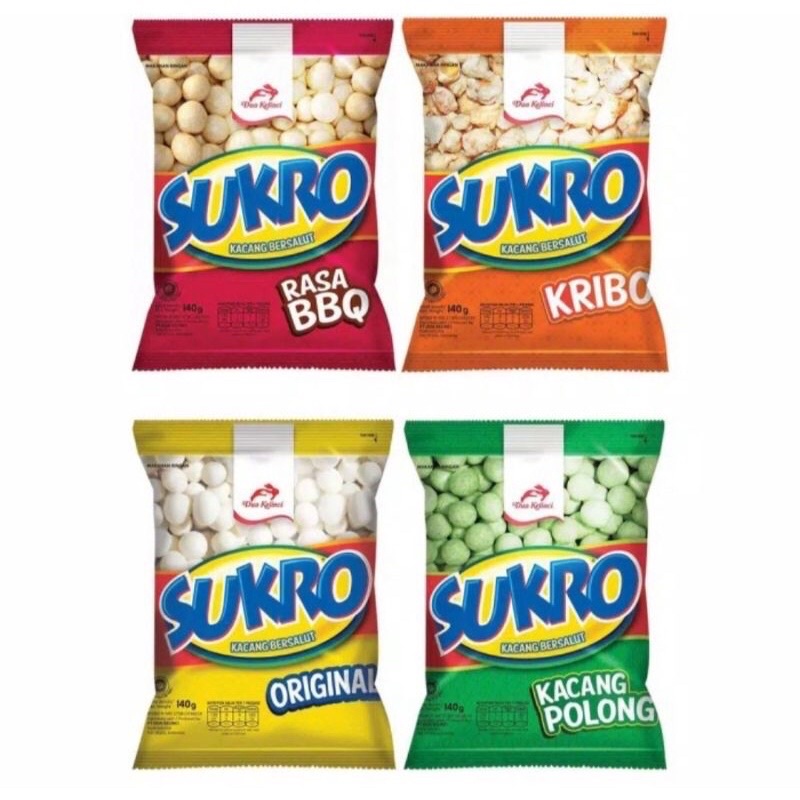 

KACANG SUKRO ATOM RENCENG ISI 10 BUNGKUS RASA ORIGINAL, BBQ, KRIBO