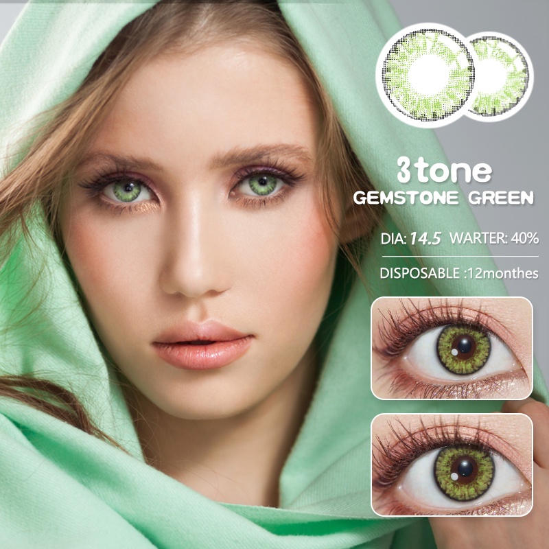 Menyinarimu【COD】BROWN Softlens Lensa wanita antik  Mata Penuh Gaya Dan Cantik Softlens Warna Sederhana Dan Canggih Lensa Kontak Soflen14.5 mm Minus0.00 2022 New Dubai Import Premium Brown Seri Warna Softlen Blue Mata besar Eropa dan Amerika