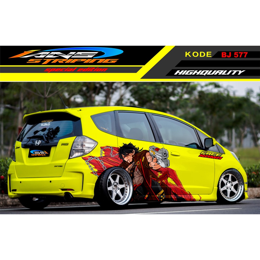 STICKER VARIASI MOBIL JAZZ BRIO AVANZA KARIMUN YARIS / DECAL STICKER MOBIL / VARIASI STIKER MOBIL TERBARU