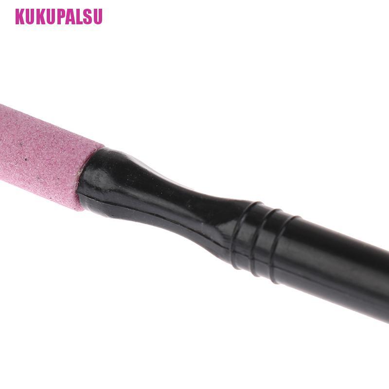 (Full) 1pc Alat Pendorong Kutikula / Kulit Mati Kepala Ganda