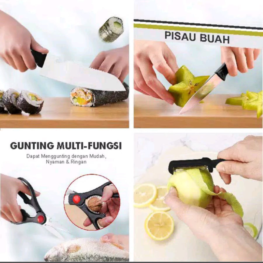 PISAU GUNTING DAPUR 4IN1