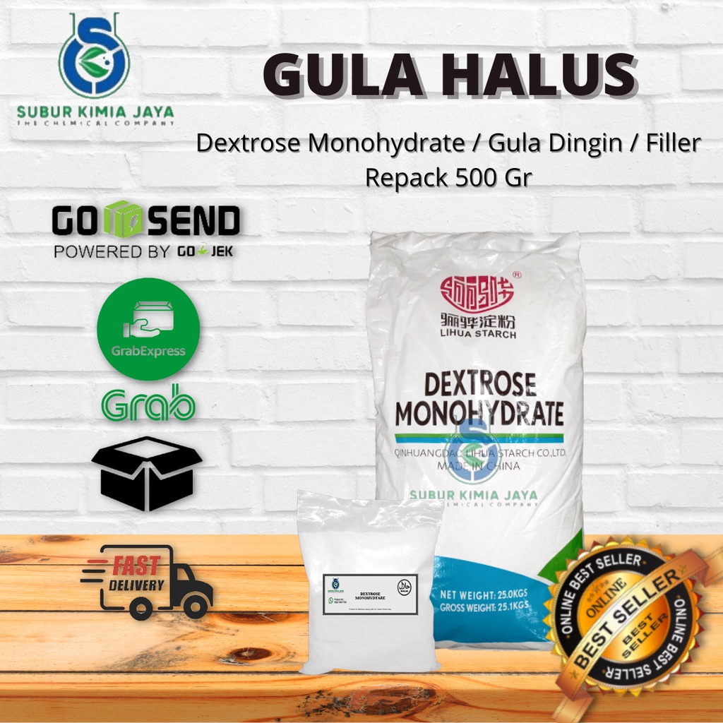 

Dextrose Monohydrate / Gula Donat / Gula Dingin / Filler Produk 500 gr