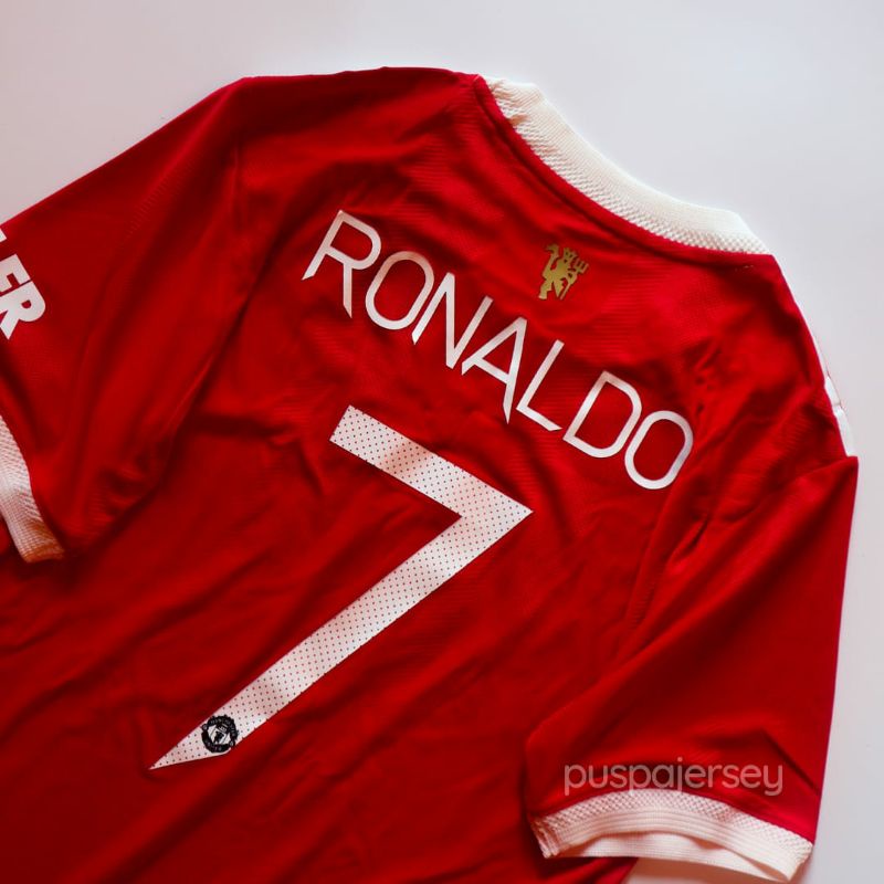 Jersey MU Home Player Issue + Nameset RONALDO