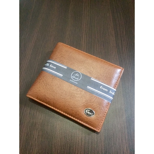 }anton hilmanto{ dompet MSL lipat biasa bahan kulit sintetis lokal mahmud logo ukuran standar #dompet #dompetlipat #dompetpria #dompetkeren #ompetbagus #dompetlokal-Coklat