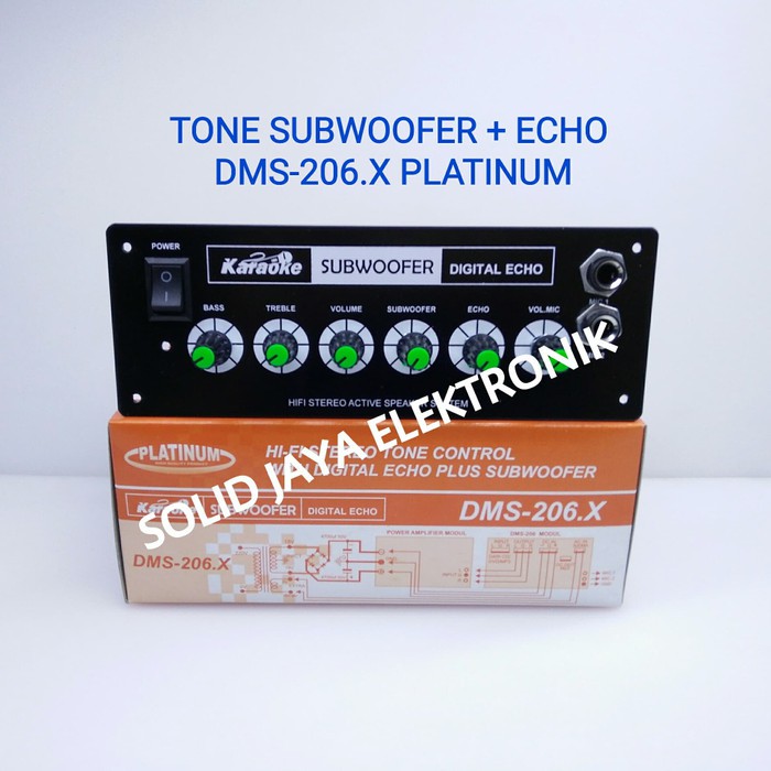 tone control aktif active dms 206.x dms 206 platinum echo + subwoofer