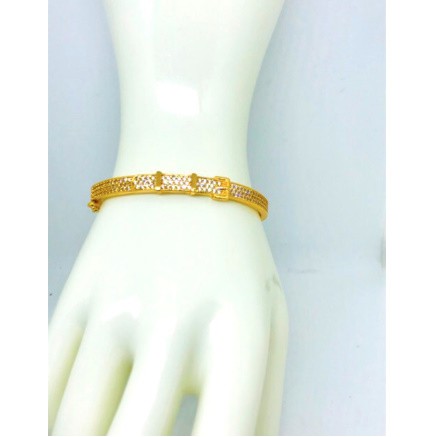 Gelang tangan wanita lapis emas // gelang model sabuk //gelang permata //perhiasan fasion