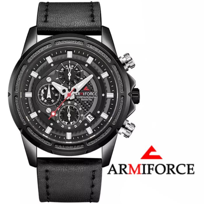 ARMIFORCE Original - Chronograph Active - 1 Tahun - AF8004 Full Black