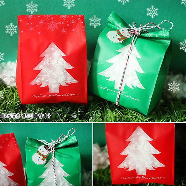 PLASTIK NATAL christmas ISI 10pcs cookies natal kantong packaging sale