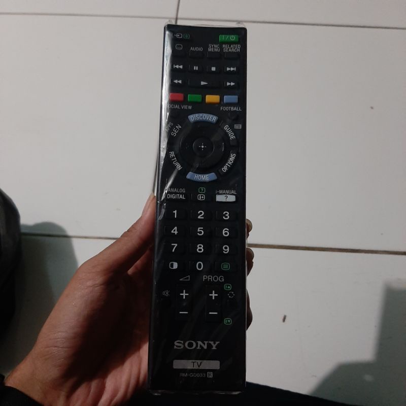 REMOTE REMOT TV SONY LED LCD RM-GD033 ORIGINAL ASLI