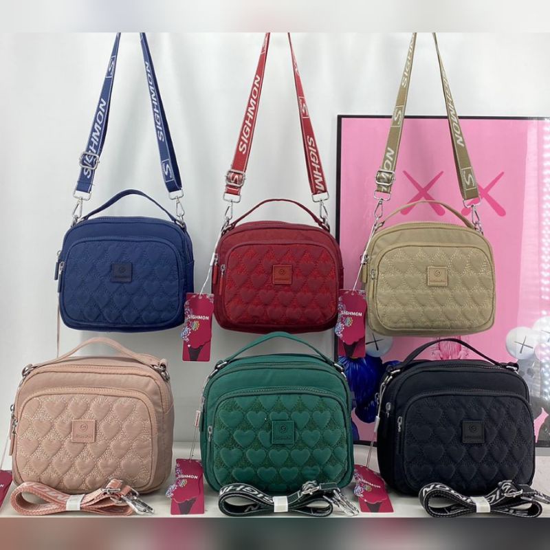 TAS WANITA ORI SIGHMON KANVAS BORDIR 2in1 SG1624-48 3Sleting